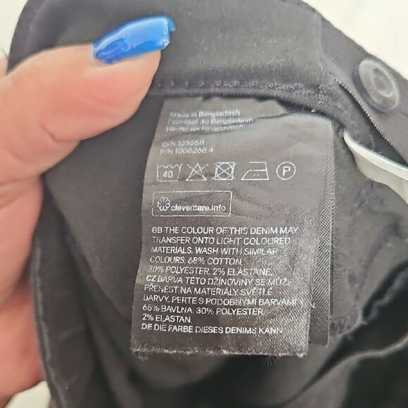 Black Skinny Fit Coupe Moulante & Denim - Picture 7 of 16